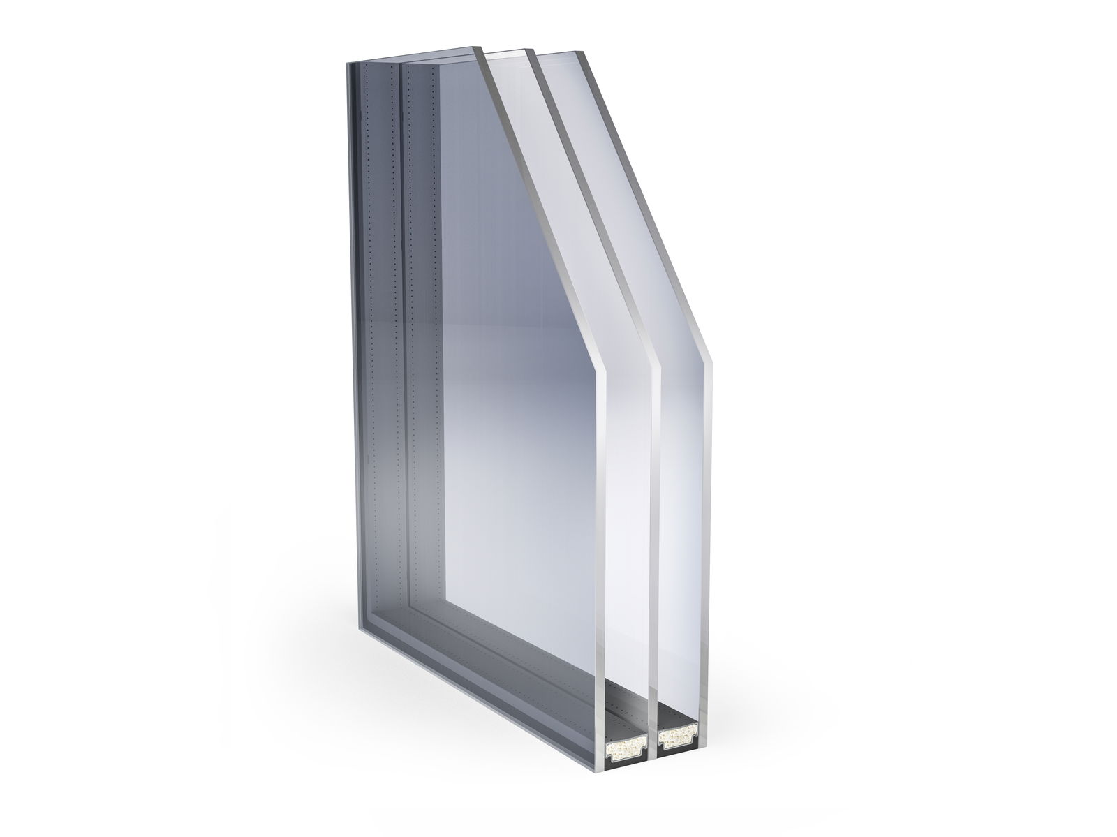 Diagram of how acoustic glazing works
