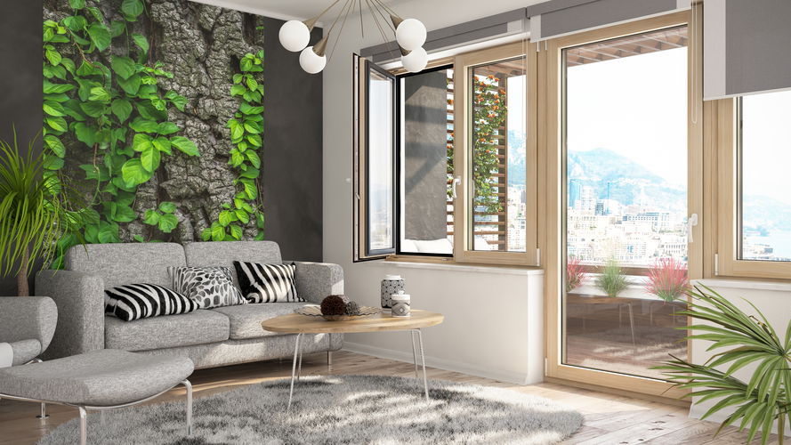 Modern Timber-Aluminium Window
