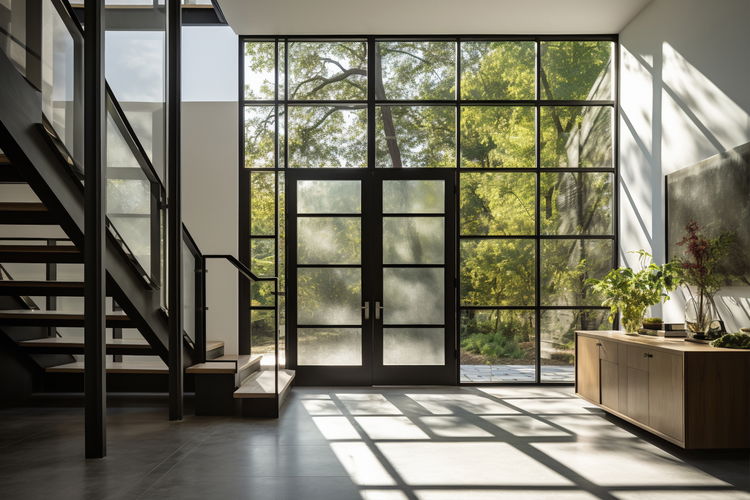 Slim Line Style Steel-Framed Door