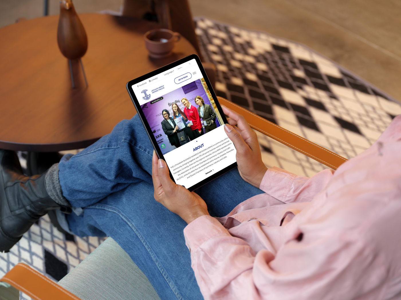 Tablet website design project for LVMT